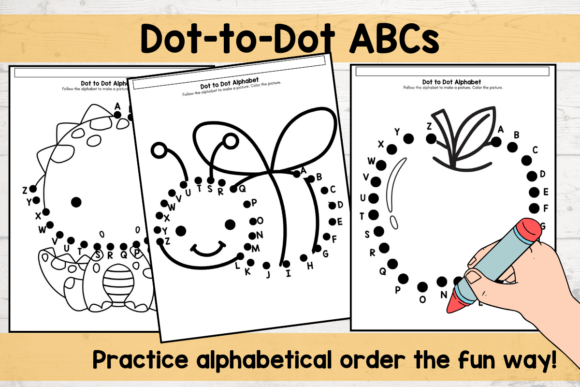 Alphabet Dot-to-Dot Coloring Pages: A Creative Tool for Pre-K Learning