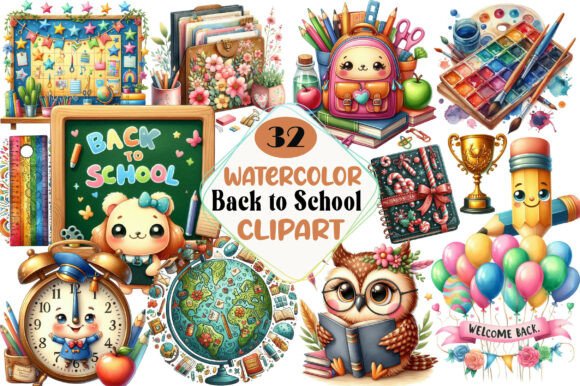 Back to School Clipart -Set: Your Ultimate Design Toolkit
