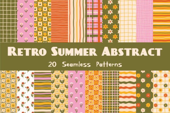 Bring Retro Charm to Modern Projects with These Seamless Patterns