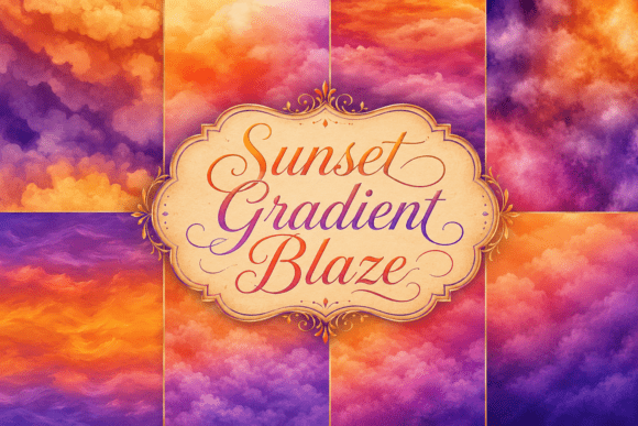 Embrace the Blaze: Designing with Sunset Gradient Blaze