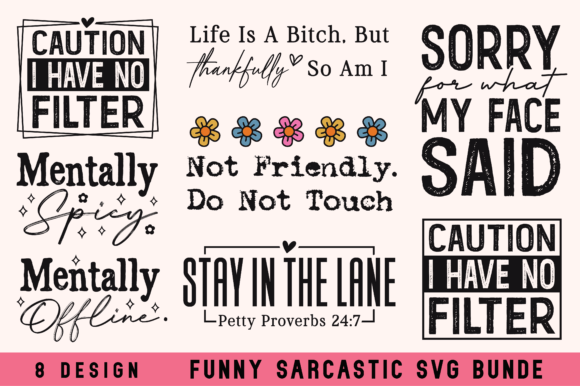 Funny Sarcastic SVG Bundle: Injecting Personality into Your Projects