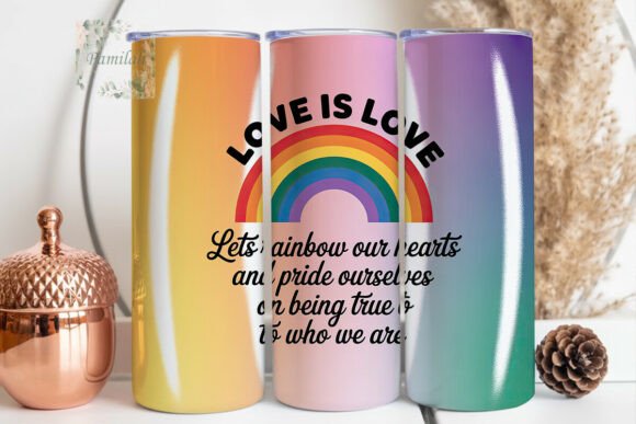 Love is Love Rainbow Pride Tumbler Wrap: A Designer's Take