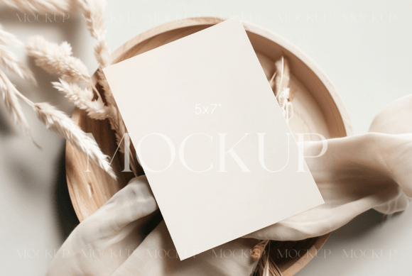 Neutral Wedding Invite Mockup 5x7: A Design Essential