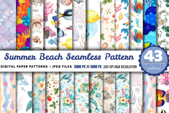 Summer Beach Seamless Pattern Bundle: The Ultimate Creative Toolkit