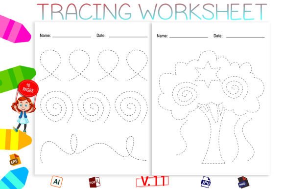 Tracing Pencil Control Worksheet for Kid: Build Essential Skills